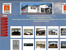 Tablet Screenshot of buergerhaus-budberg.de